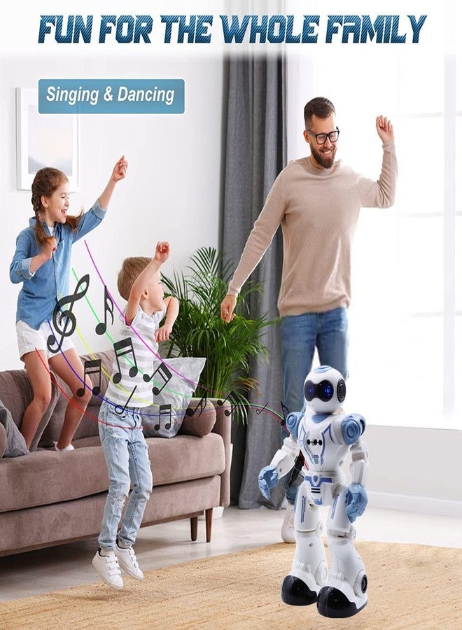 EXOMOON روبوت EXOMOON قابل لإعادة الشحن يعمل بالتحكم عن بعد، مزود بخاصية استشعار الإيماءات، راقص وقابل للبرمجة، للأطفال، مع أضواء وأصوات - Image 4